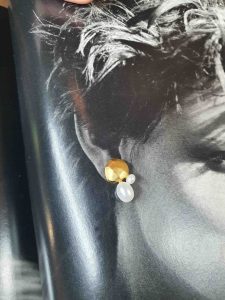 Vergoldete Ohrstecker