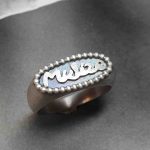 Silberring in Siegelrinform