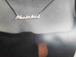 Kette mit silbernenem Anker 